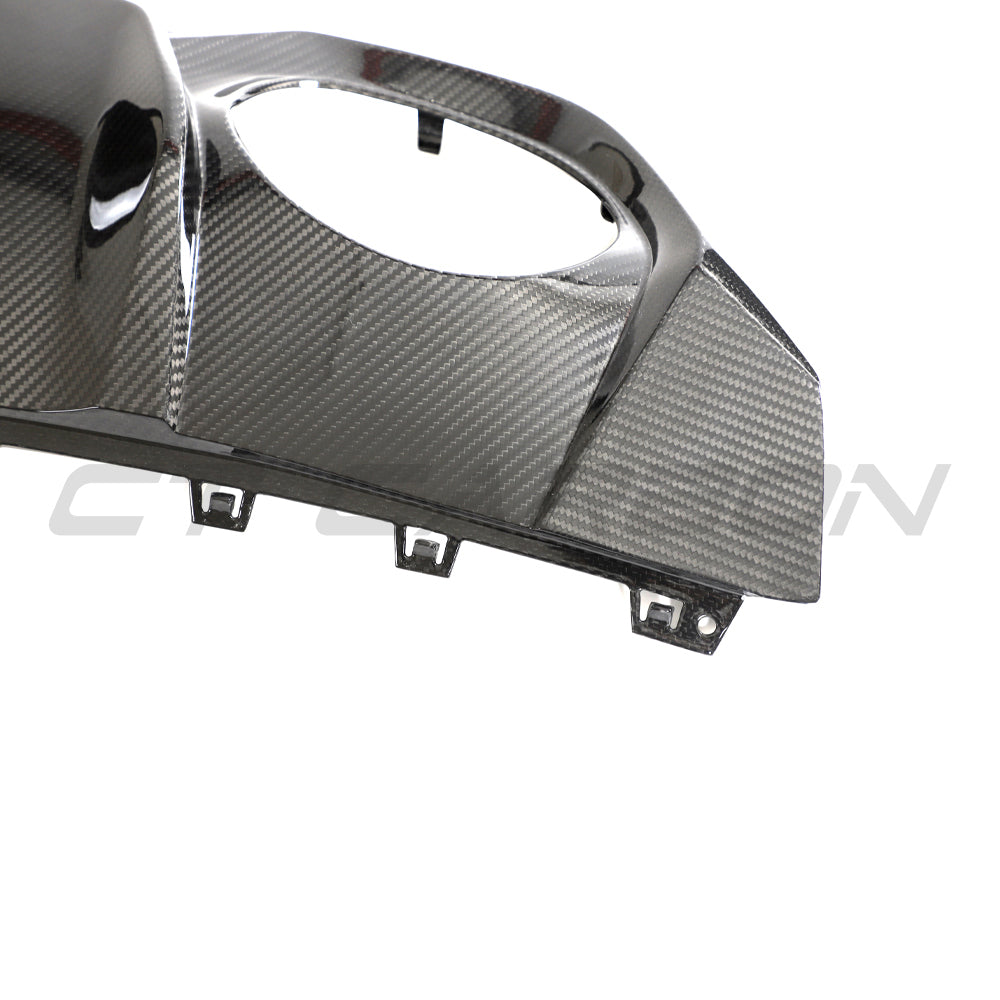 AUDI RS3 8Y 2022-2024 CARBON FIBRE REAR DIFFUSER V2 - CT DESIGN-Diffuser-CT CARBON-CT Carbon - High-quality carbon fiber and gloss black aerodynamic parts for premium sports and luxury vehicles.