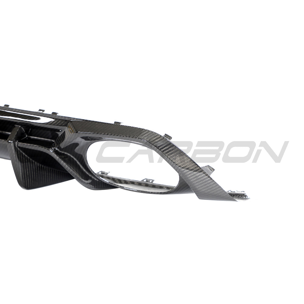 AUDI RS3 8Y 2022-2024 CARBON FIBRE REAR DIFFUSER V2 - CT DESIGN-Diffuser-CT CARBON-CT Carbon - High-quality carbon fiber and gloss black aerodynamic parts for premium sports and luxury vehicles.