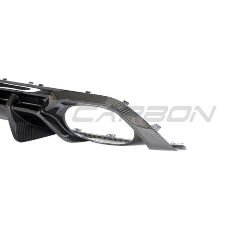 AUDI RS3 8Y 2022-2024 CARBON FIBRE REAR DIFFUSER V2 - CT DESIGN-Diffuser-CT CARBON-CT Carbon - High-quality carbon fiber and gloss black aerodynamic parts for premium sports and luxury vehicles.