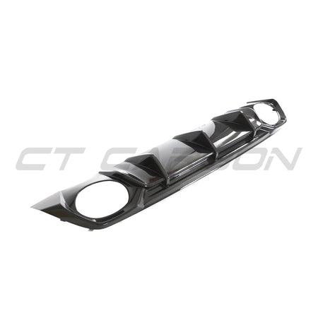 AUDI RS3 8Y 2022-2024 CARBON FIBRE REAR DIFFUSER V2 - CT DESIGN-Diffuser-CT CARBON-CT Carbon - High-quality carbon fiber and gloss black aerodynamic parts for premium sports and luxury vehicles.