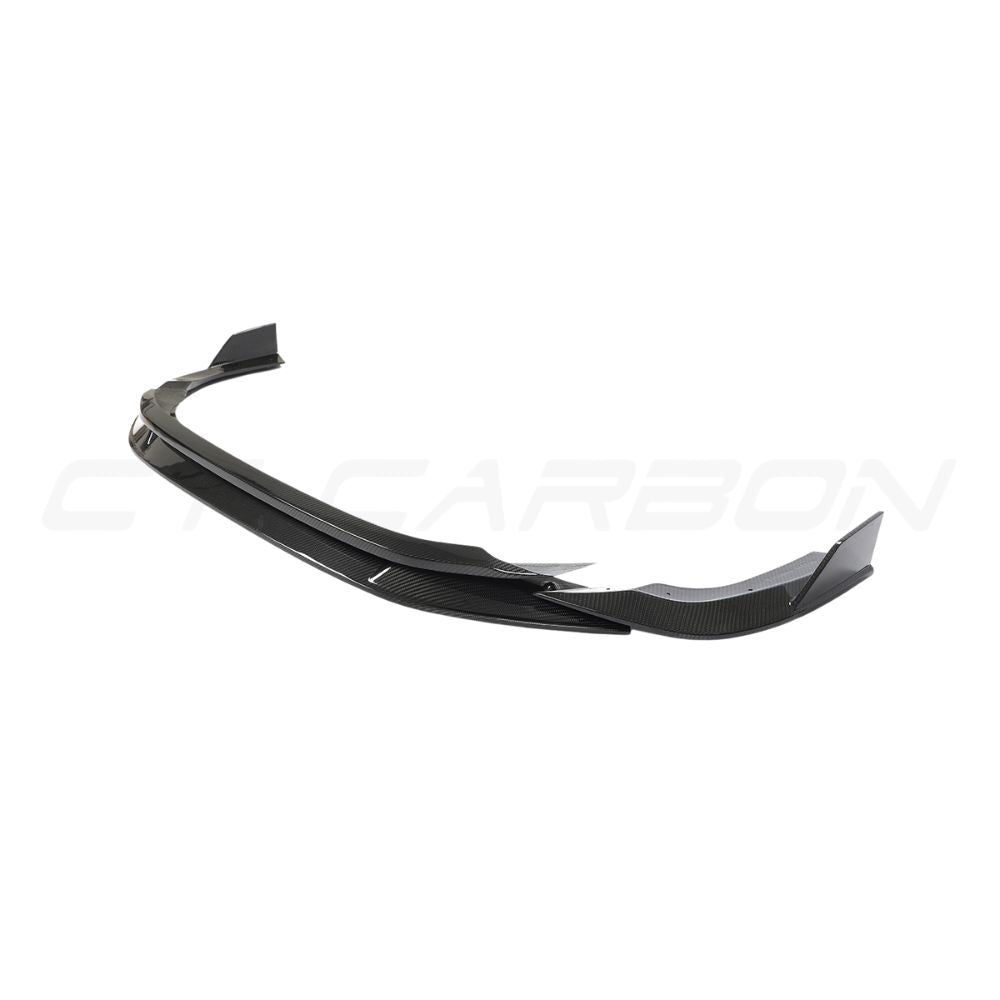 AUDI RS3 8Y 2022-2024 CARBON FIBRE SPLITTER - CT DESIGN-Splitter-CT CARBON-CT Carbon - High-quality carbon fiber and gloss black aerodynamic parts for premium sports and luxury vehicles.