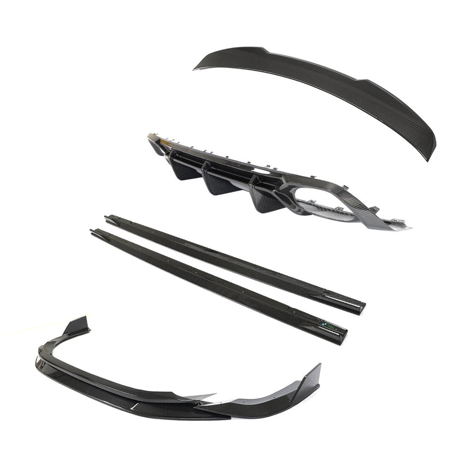 AUDI RS3 8Y 2022-2024 SALOON FULL CARBON FIBRE KIT - CT DESIGN V2-Kit-CT CARBON-CT Carbon - High-quality carbon fiber and gloss black aerodynamic parts for premium sports and luxury vehicles.