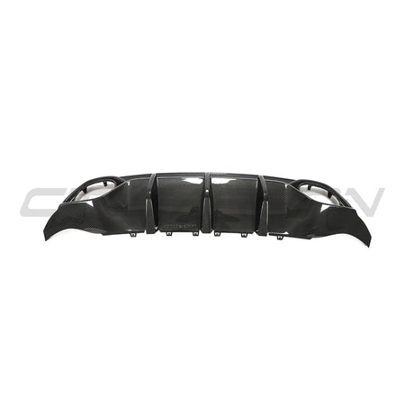 AUDI RS3 8Y 2022-2024 SPORTBACK CARBON FIBRE DIFFUSER - CT DESIGN-Diffuser-CT CARBON-CT Carbon - High-quality carbon fiber and gloss black aerodynamic parts for premium sports and luxury vehicles.