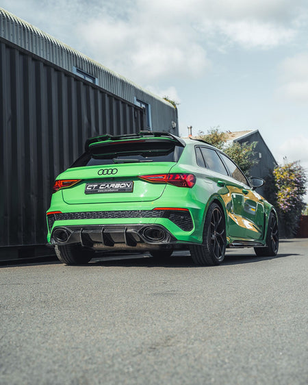 CT CARBON SPLITTER AUDI RS3 8Y SPORTBACK CARBON FIBRE DIFFUSER - CT DESIGN