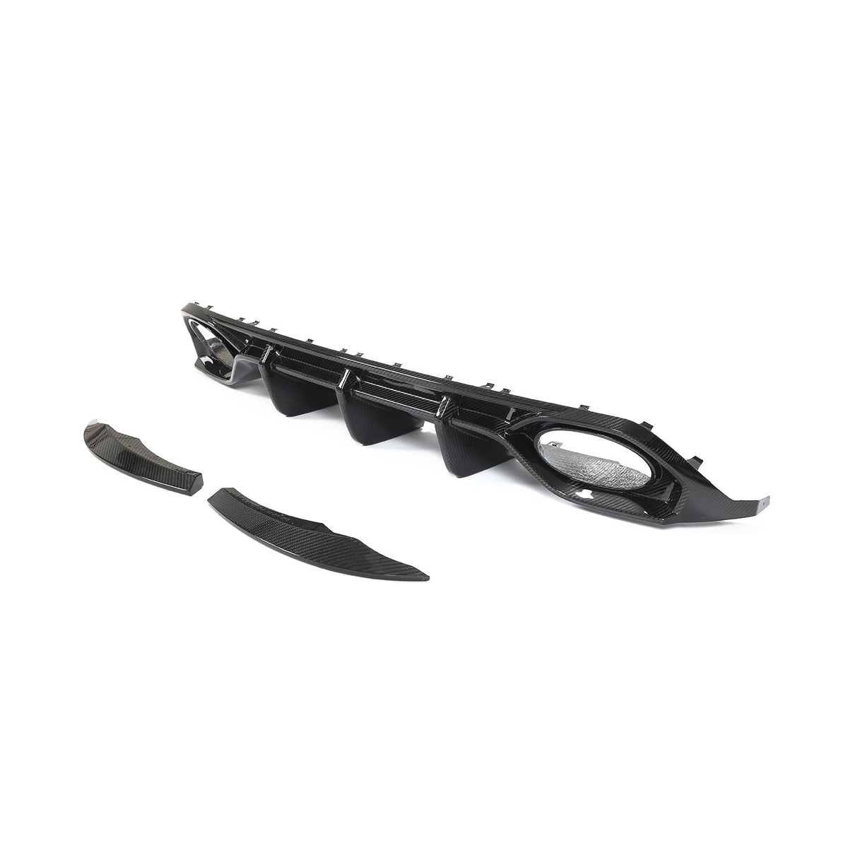 AUDI RS3 8Y 2022-2024 SPORTBACK CARBON FIBRE DIFFUSER - CT DESIGN-Diffuser-CT CARBON-CT Carbon - High-quality carbon fiber and gloss black aerodynamic parts for premium sports and luxury vehicles.