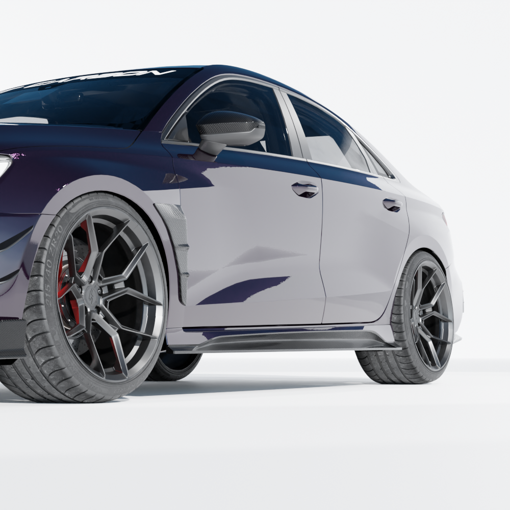 AUDI RS3 8Y 2022+ CARBON FIBRE FRONT FENDER TRIM - CT DESIGN