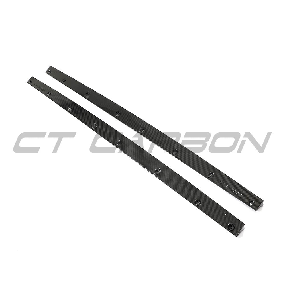 AUDI RS3 8Y 2022+ CARBON FIBRE SIDE SKIRTS - CT DESIGN-Side Skirts-CT CARBON-CT Carbon - High-quality carbon fiber and gloss black aerodynamic parts for premium sports and luxury vehicles.