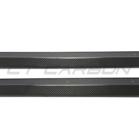AUDI RS3 8Y 2022+ CARBON FIBRE SIDE SKIRTS - CT DESIGN-Side Skirts-CT CARBON-CT Carbon - High-quality carbon fiber and gloss black aerodynamic parts for premium sports and luxury vehicles.