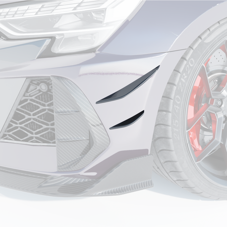AUDI RS3 8Y 2025+ CARBON FIBRE FRONT BUMPER CANARDS - CT DESIGN
