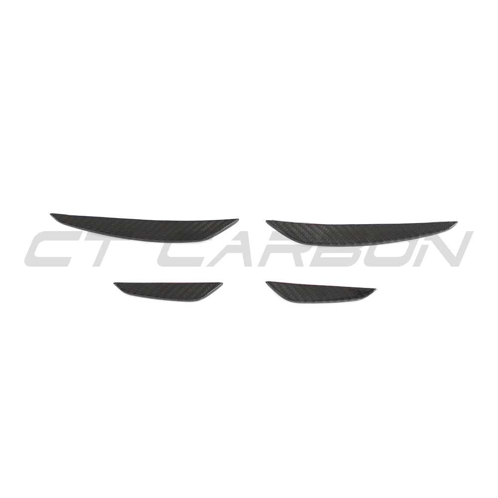 AUDI RS3 8Y 2025+ CARBON FIBRE FRONT BUMPER CANARDS - CT DESIGN