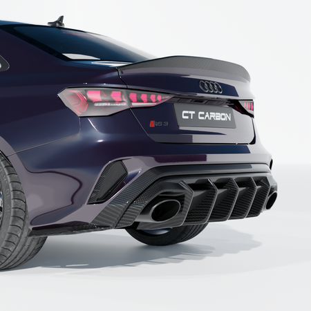 AUDI RS3 8Y 2025+ CARBON FIBRE REAR REFLECTOR DELETE - CT DESIGN