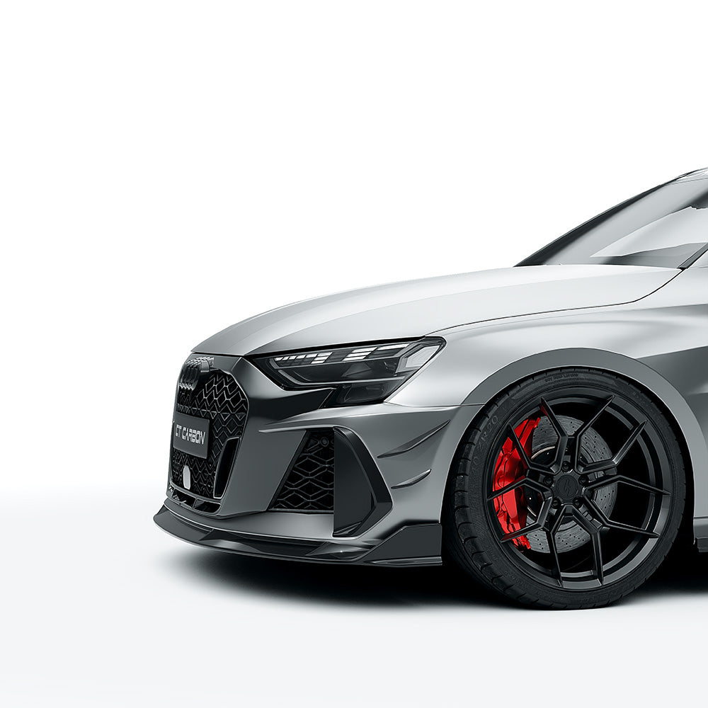 AUDI RS3 8Y 2025+ FACELIFT SALOON FULL CARBON FIBRE KIT - CT DESIGN-Kit-CT CARBON-CT Carbon - High-quality carbon fiber and gloss black aerodynamic parts for premium sports and luxury vehicles.