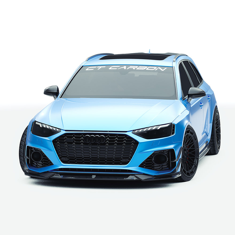 AUDI RS4 B9.5 CARBON FIBRE KIT - CT DESIGN-Kit-CT CARBON-CT Carbon - High-quality carbon fiber and gloss black aerodynamic parts for premium sports and luxury vehicles.