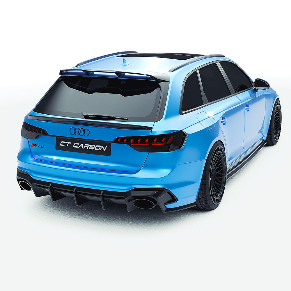 AUDI RS4 B9.5 CARBON FIBRE KIT - CT DESIGN-Kit-CT CARBON-CT Carbon - High-quality carbon fiber and gloss black aerodynamic parts for premium sports and luxury vehicles.