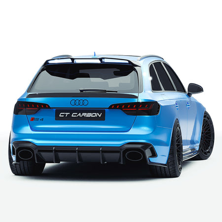 AUDI RS4 B9.5 CARBON FIBRE KIT - CT DESIGN-Kit-CT CARBON-CT Carbon - High-quality carbon fiber and gloss black aerodynamic parts for premium sports and luxury vehicles.