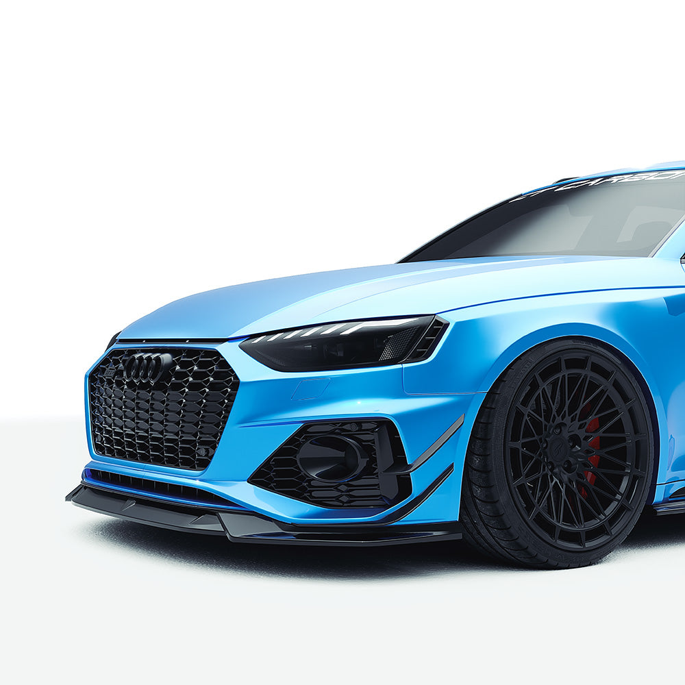 AUDI RS4 B9.5 CARBON FIBRE KIT - CT DESIGN-Kit-CT CARBON-CT Carbon - High-quality carbon fiber and gloss black aerodynamic parts for premium sports and luxury vehicles.