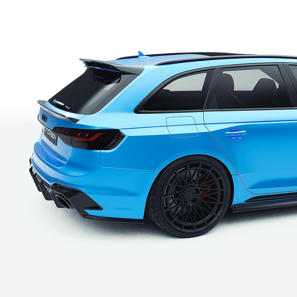 AUDI RS4 B9.5 CARBON FIBRE KIT - CT DESIGN-Kit-CT CARBON-CT Carbon - High-quality carbon fiber and gloss black aerodynamic parts for premium sports and luxury vehicles.