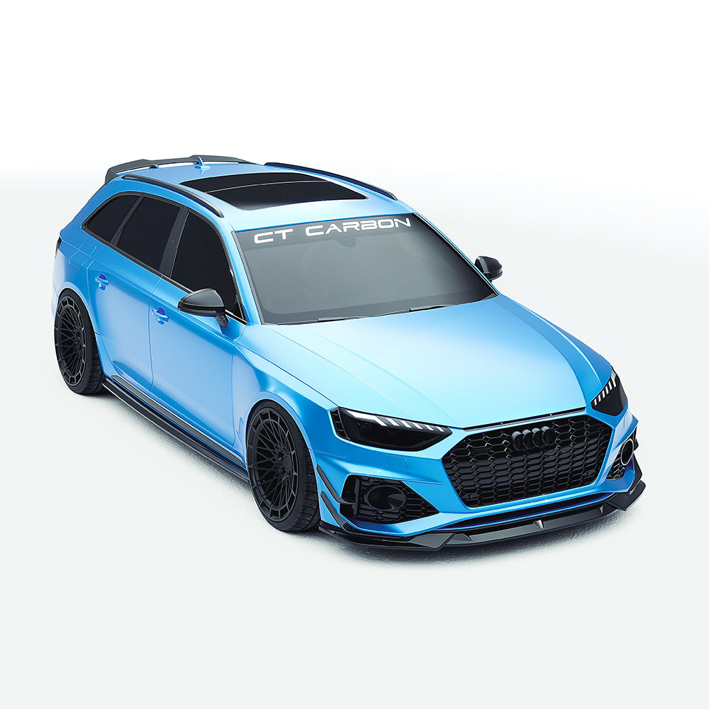 AUDI RS4 B9.5 CARBON FIBRE KIT - CT DESIGN-Kit-CT CARBON-CT Carbon - High-quality carbon fiber and gloss black aerodynamic parts for premium sports and luxury vehicles.