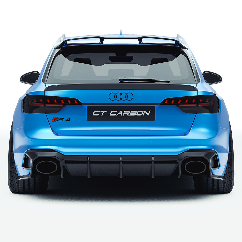 AUDI RS4 B9.5 CARBON FIBRE KIT - CT DESIGN-Kit-CT CARBON-CT Carbon - High-quality carbon fiber and gloss black aerodynamic parts for premium sports and luxury vehicles.