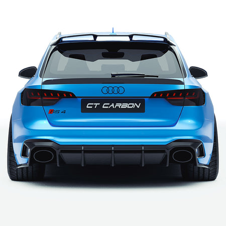 AUDI RS4 B9.5 CARBON FIBRE KIT - CT DESIGN-Kit-CT CARBON-CT Carbon - High-quality carbon fiber and gloss black aerodynamic parts for premium sports and luxury vehicles.