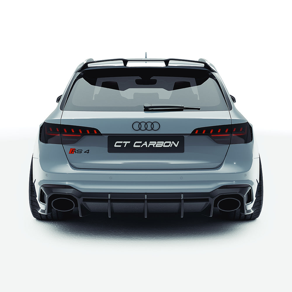 AUDI RS4 B9.5 CARBON FIBRE KIT - CT DESIGN V2-Kit-CT CARBON-CT Carbon - High-quality carbon fiber and gloss black aerodynamic parts for premium sports and luxury vehicles.
