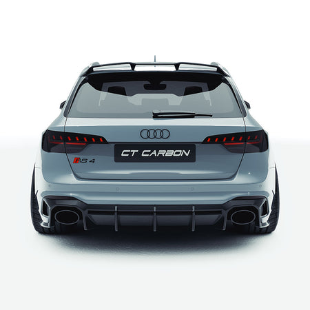 AUDI RS4 B9.5 CARBON FIBRE KIT - CT DESIGN V2-Kit-CT CARBON-CT Carbon - High-quality carbon fiber and gloss black aerodynamic parts for premium sports and luxury vehicles.