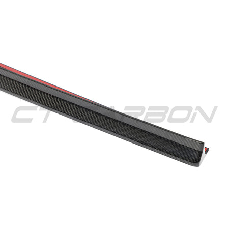 AUDI RS4 B9.5 CARBON FIBRE SIDE SKIRTS - CT DESIGN-Side Skirts-CT CARBON-CT Carbon - High-quality carbon fiber and gloss black aerodynamic parts for premium sports and luxury vehicles.