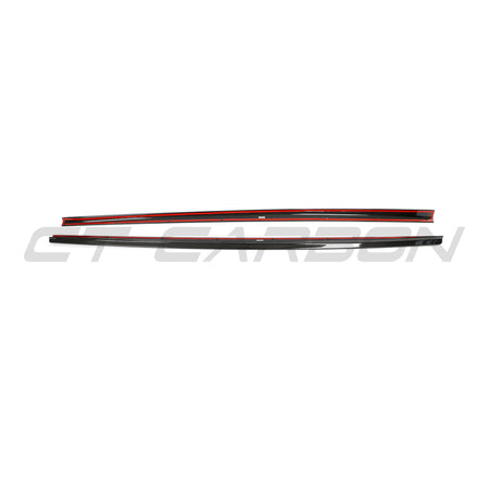 AUDI RS4 B9.5 CARBON FIBRE SIDE SKIRTS - CT DESIGN-Side Skirts-CT CARBON-CT Carbon - High-quality carbon fiber and gloss black aerodynamic parts for premium sports and luxury vehicles.