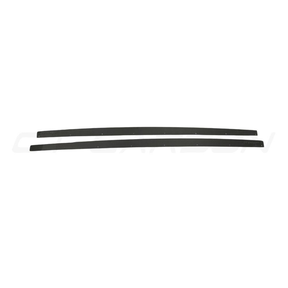AUDI RS4 B9.5 CARBON FIBRE SIDE SKIRTS - CT DESIGN-Side Skirts-CT CARBON-CT Carbon - High-quality carbon fiber and gloss black aerodynamic parts for premium sports and luxury vehicles.