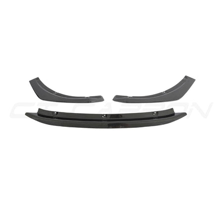 AUDI RS4 B9.5 CARBON FIBRE SPLITTER - CT DESIGN-Splitter-CT CARBON-CT Carbon - High-quality carbon fiber and gloss black aerodynamic parts for premium sports and luxury vehicles.