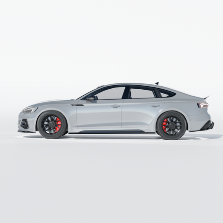 AUDI RS5 B9.5 SPORTBACK 2020-2024 CARBON FIBRE SIDE SKIRTS - CT DESIGN-Side Skirts-CT CARBON-CT Carbon - High-quality carbon fiber and gloss black aerodynamic parts for premium sports and luxury vehicles.