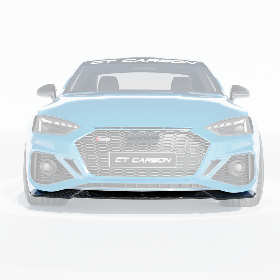 AUDI RS5 B9.5 SPORTBACK & COUPE 2020-2025 CARBON FIBRE SPLITTER - CT DESIGN