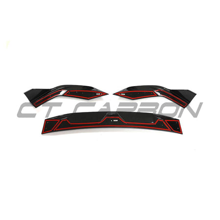 AUDI RS6/RS7 C8 AVANT CARBON FIBRE SPLITTER - CT DESIGN-Splitter-CT CARBON-CT Carbon - High-quality carbon fiber and gloss black aerodynamic parts for premium sports and luxury vehicles.