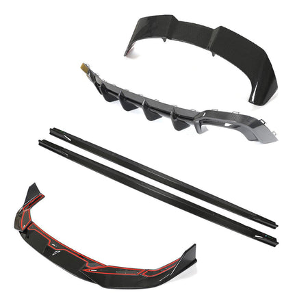 AUDI RS6 AVANT FULL CARBON FIBRE KIT - CT DESIGN V2-Kit-CT CARBON-CT Carbon - High-quality carbon fiber and gloss black aerodynamic parts for premium sports and luxury vehicles.