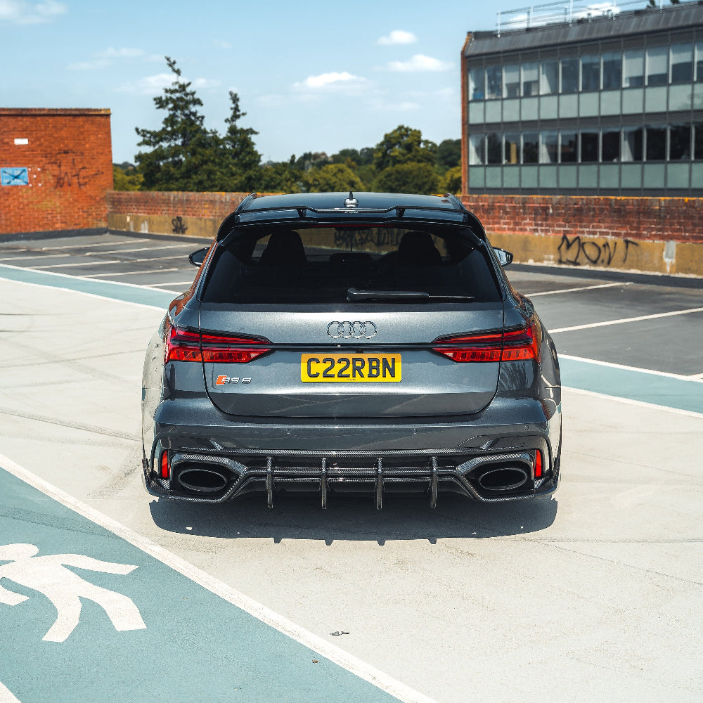 CT CARBON Full Kit AUDI RS6 C8 AVANT CARBON FIBRE DIFFUSER - CT DESIGN