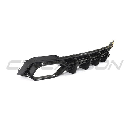 AUDI RS6/RS7 C8 CARBON FIBRE DIFFUSER - CT DESIGN-Diffuser-CT CARBON-CT Carbon - High-quality carbon fiber and gloss black aerodynamic parts for premium sports and luxury vehicles.