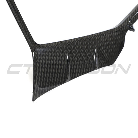 AUDI RS6 & RS7 C8 AVANT CARBON FIBRE GRILLE SURROUND-Accessories-CT CARBON-CT Carbon - High-quality carbon fiber and gloss black aerodynamic parts for premium sports and luxury vehicles.
