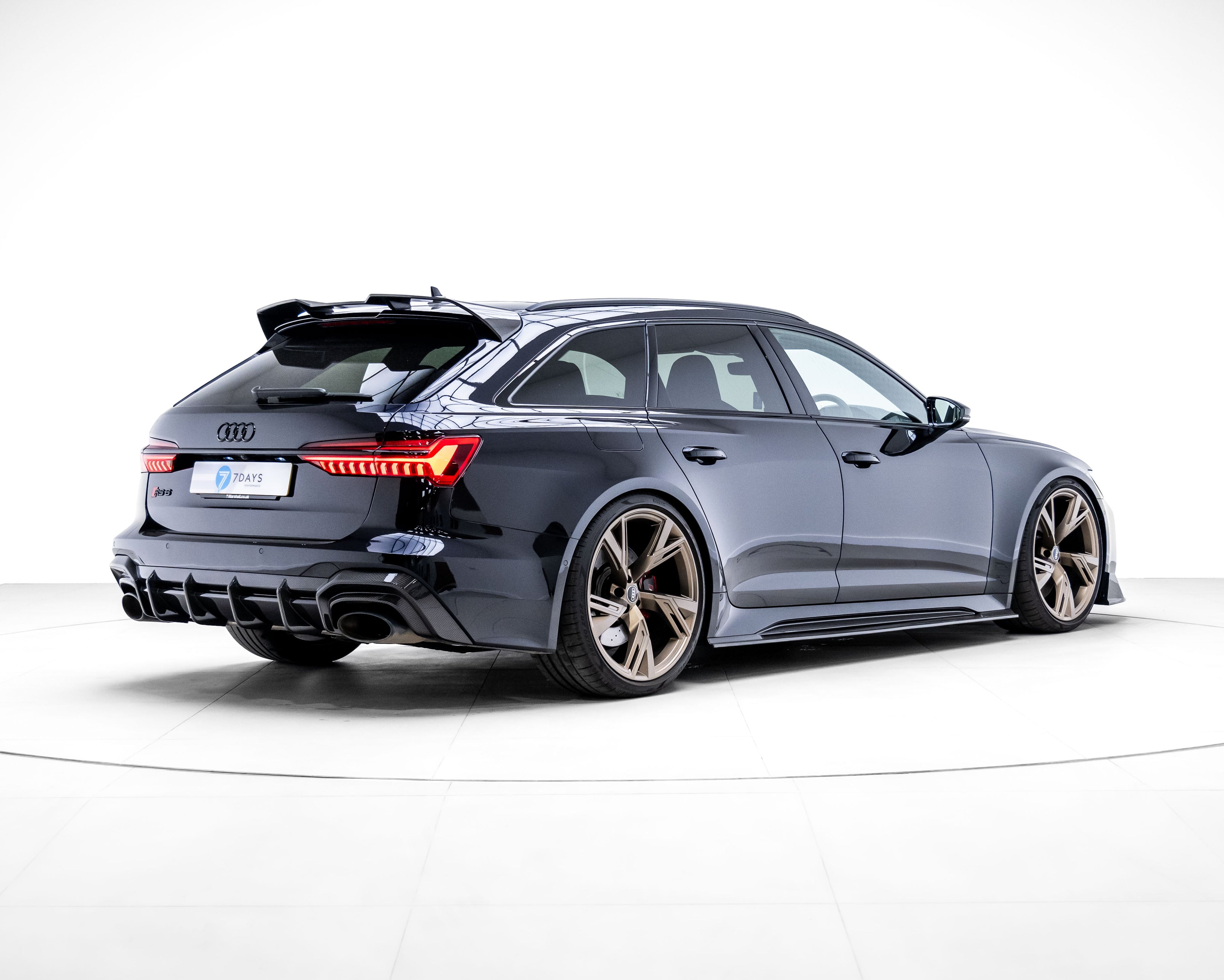 AUDI RS6/RS7 C8 CARBON FIBRE DIFFUSER - CT DESIGN-Diffuser-CT CARBON-CT Carbon - High-quality carbon fiber and gloss black aerodynamic parts for premium sports and luxury vehicles.