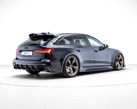 AUDI RS6/RS7 C8 CARBON FIBRE DIFFUSER - CT DESIGN-Diffuser-CT CARBON-CT Carbon - High-quality carbon fiber and gloss black aerodynamic parts for premium sports and luxury vehicles.