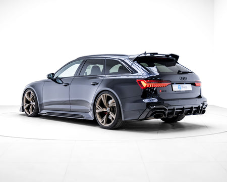 AUDI RS6/RS7 C8 CARBON FIBRE DIFFUSER - CT DESIGN-Diffuser-CT CARBON-CT Carbon - High-quality carbon fiber and gloss black aerodynamic parts for premium sports and luxury vehicles.