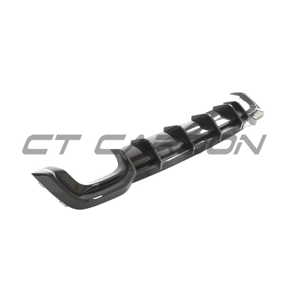 AUDI RS6/RS7 C8 CARBON FIBRE DIFFUSER - CT DESIGN-Diffuser-CT CARBON-CT Carbon - High-quality carbon fiber and gloss black aerodynamic parts for premium sports and luxury vehicles.