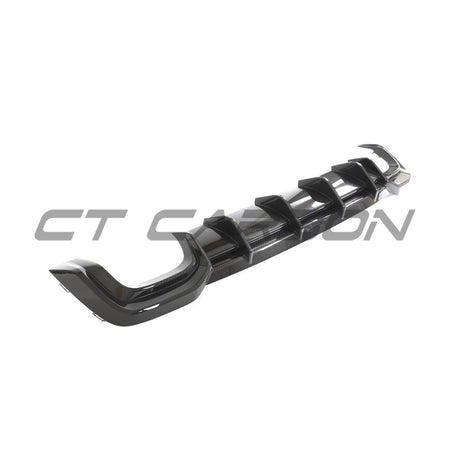 AUDI RS6/RS7 C8 CARBON FIBRE DIFFUSER - CT DESIGN-Diffuser-CT CARBON-CT Carbon - High-quality carbon fiber and gloss black aerodynamic parts for premium sports and luxury vehicles.