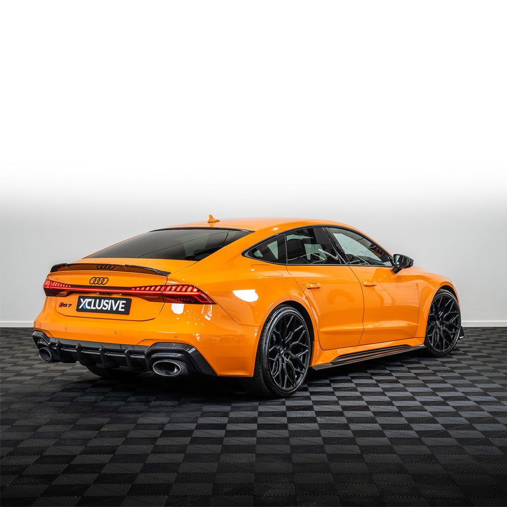 AUDI RS7 C8 CARBON FIBRE SPOILER - CT DESIGN-Spoiler-CT CARBON-CT Carbon - High-quality carbon fiber and gloss black aerodynamic parts for premium sports and luxury vehicles.