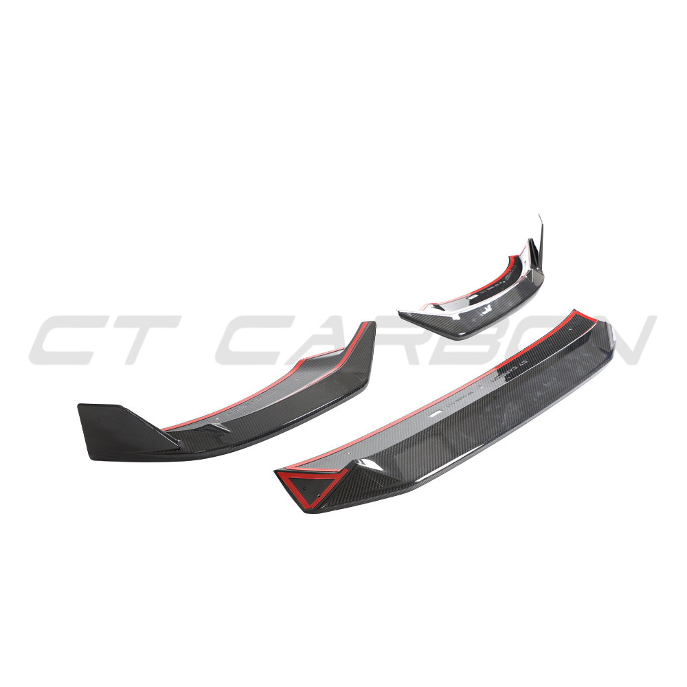 AUDI RSQ8 2020-2025 CARBON FIBRE FRONT SPLITTER - CT DESIGN-Splitter-CT CARBON-CT Carbon - High-quality carbon fiber and gloss black aerodynamic parts for premium sports and luxury vehicles.