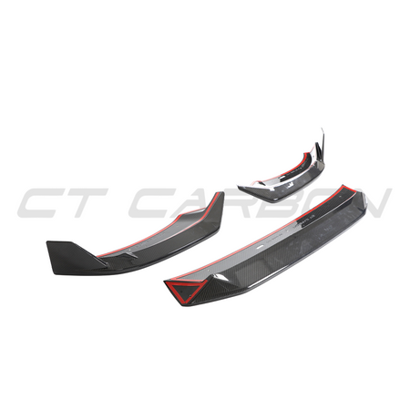 AUDI RSQ8 2020-2025 CARBON FIBRE FRONT SPLITTER - CT DESIGN-Splitter-CT CARBON-CT Carbon - High-quality carbon fiber and gloss black aerodynamic parts for premium sports and luxury vehicles.