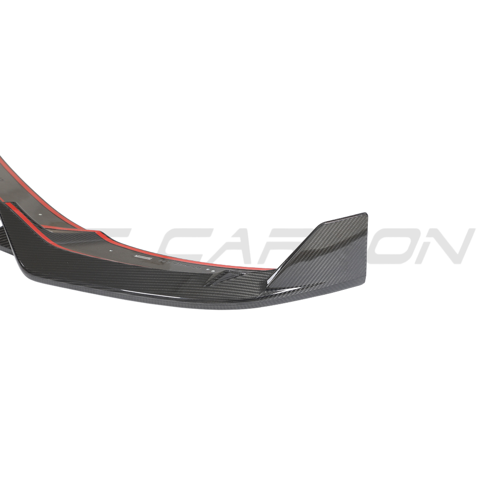AUDI RSQ8 2020-2025 CARBON FIBRE FRONT SPLITTER - CT DESIGN-Splitter-CT CARBON-CT Carbon - High-quality carbon fiber and gloss black aerodynamic parts for premium sports and luxury vehicles.