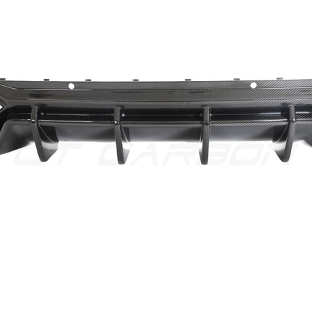 AUDI RSQ8 2020+ CARBON FIBRE DIFFUSER - CT DESIGN-Diffuser-CT CARBON-CT Carbon - High-quality carbon fiber and gloss black aerodynamic parts for premium sports and luxury vehicles.