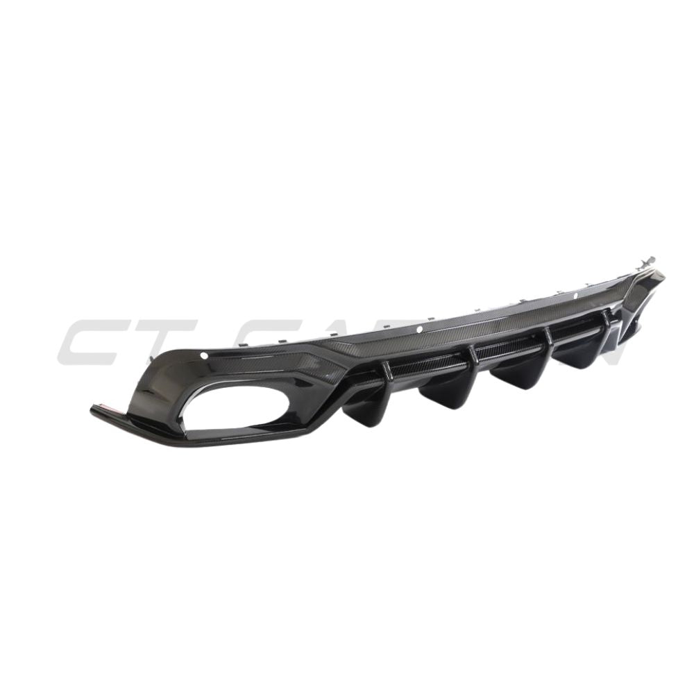 AUDI RSQ8 2020+ CARBON FIBRE DIFFUSER - CT DESIGN-Diffuser-CT CARBON-CT Carbon - High-quality carbon fiber and gloss black aerodynamic parts for premium sports and luxury vehicles.
