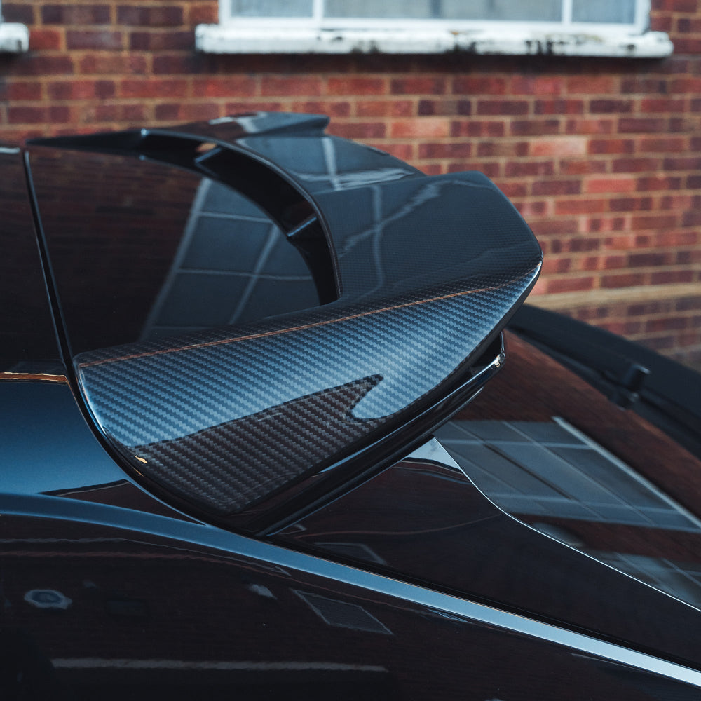 AUDI RSQ8 2020+ CARBON FIBRE ROOF SPOILER - CT DESIGN-Spoiler-CT CARBON-CT Carbon - High-quality carbon fiber and gloss black aerodynamic parts for premium sports and luxury vehicles.
