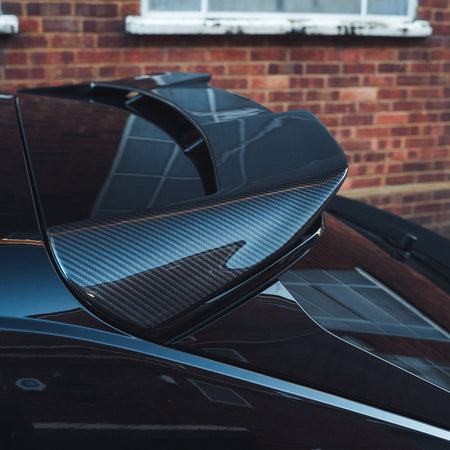 AUDI RSQ8 2020+ CARBON FIBRE ROOF SPOILER - CT DESIGN-Spoiler-CT CARBON-CT Carbon - High-quality carbon fiber and gloss black aerodynamic parts for premium sports and luxury vehicles.